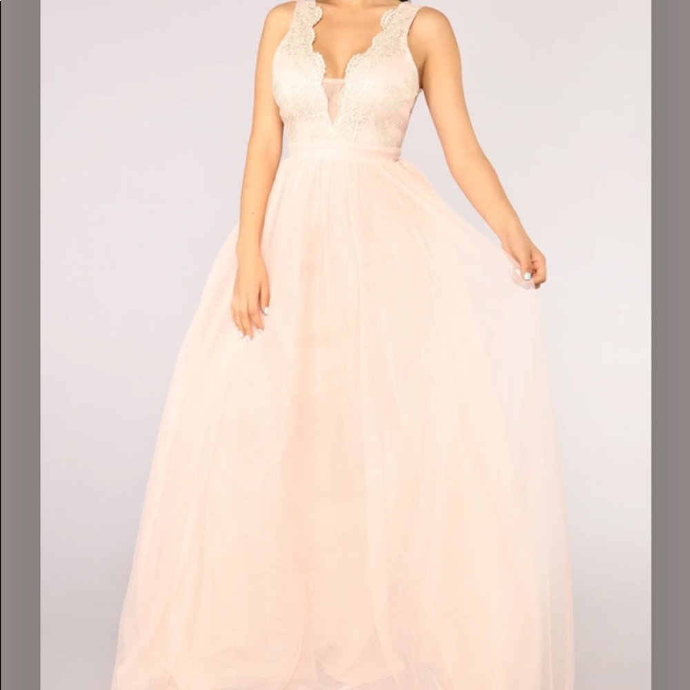 Blush Embroidered Dress